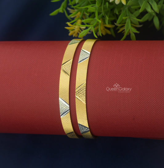 White Goldplated Bangles