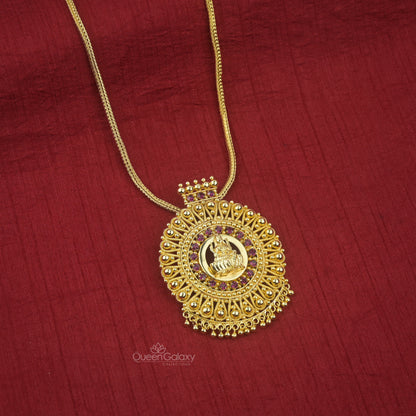 Goldplated Chain With Lakshmi Pendant