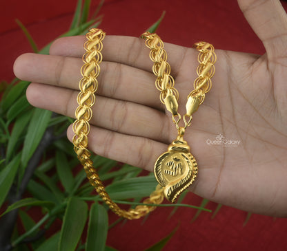Goldplated Chain With Thali