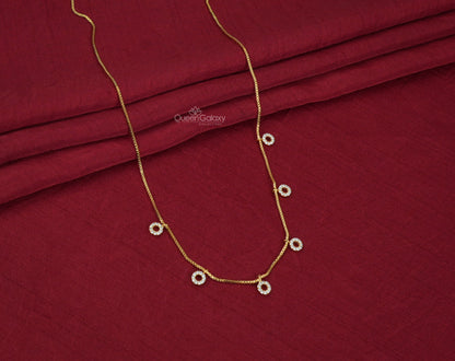 Goldplated AD Stone Necklace