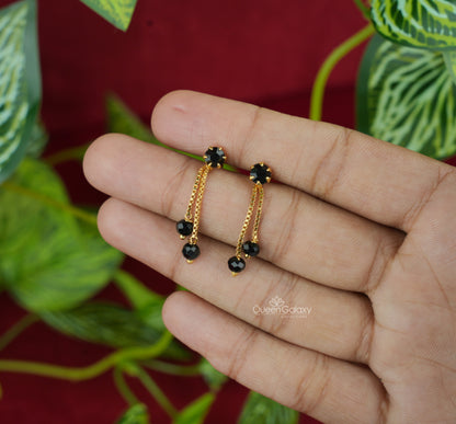 Goldplated Crystal Drops Earrings