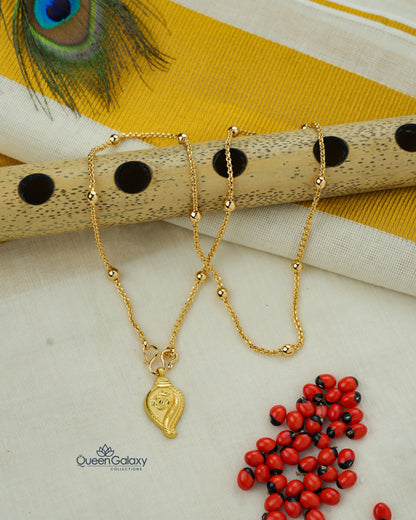 Goldplated Chain With Thali