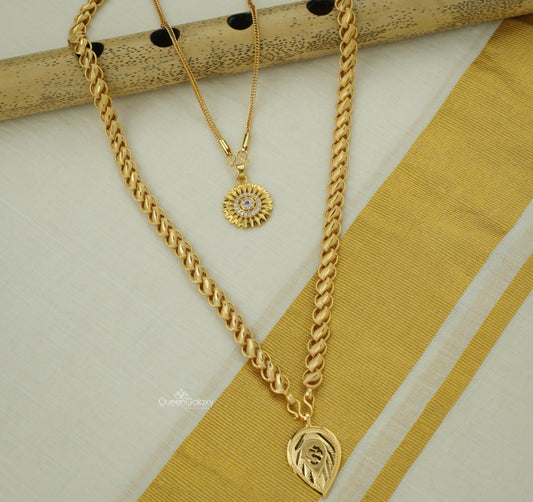 Goldplated Thalichain Combo Set