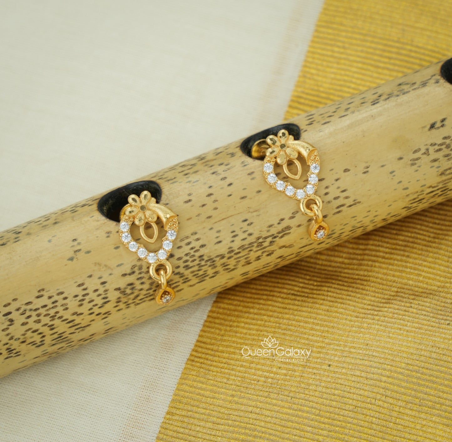 Goldplated AD Stone Earrings