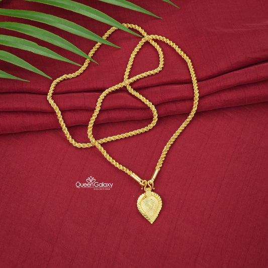 Goldplated Chain With Thali