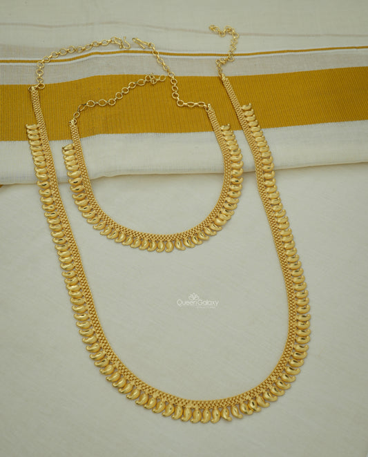 Goldplated Necklace And Longharam