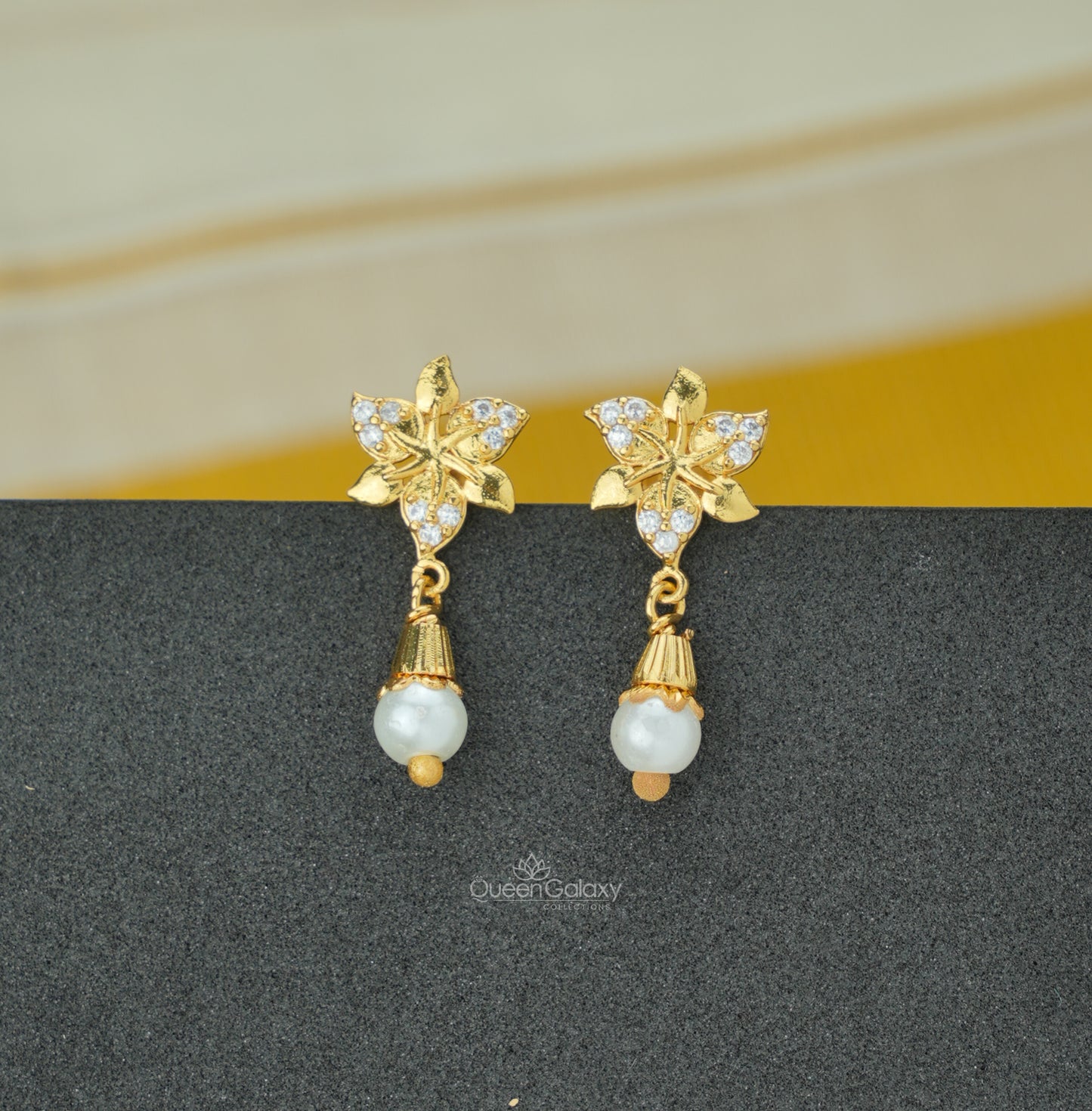 Goldplated AD Stone Earrings