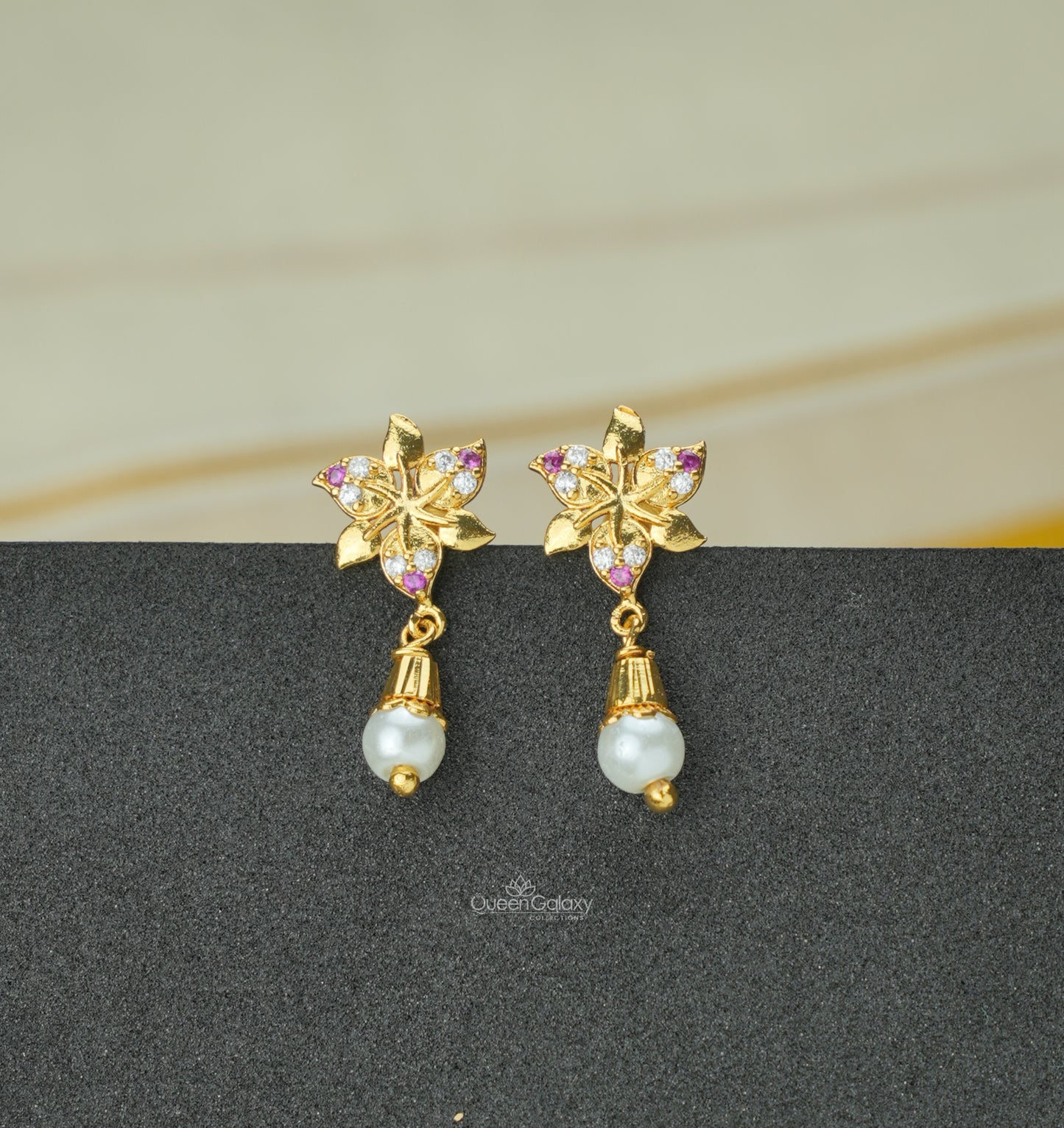 Goldplated AD Stone Earrings