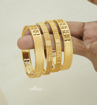 Goldplated Bangle Combo Set