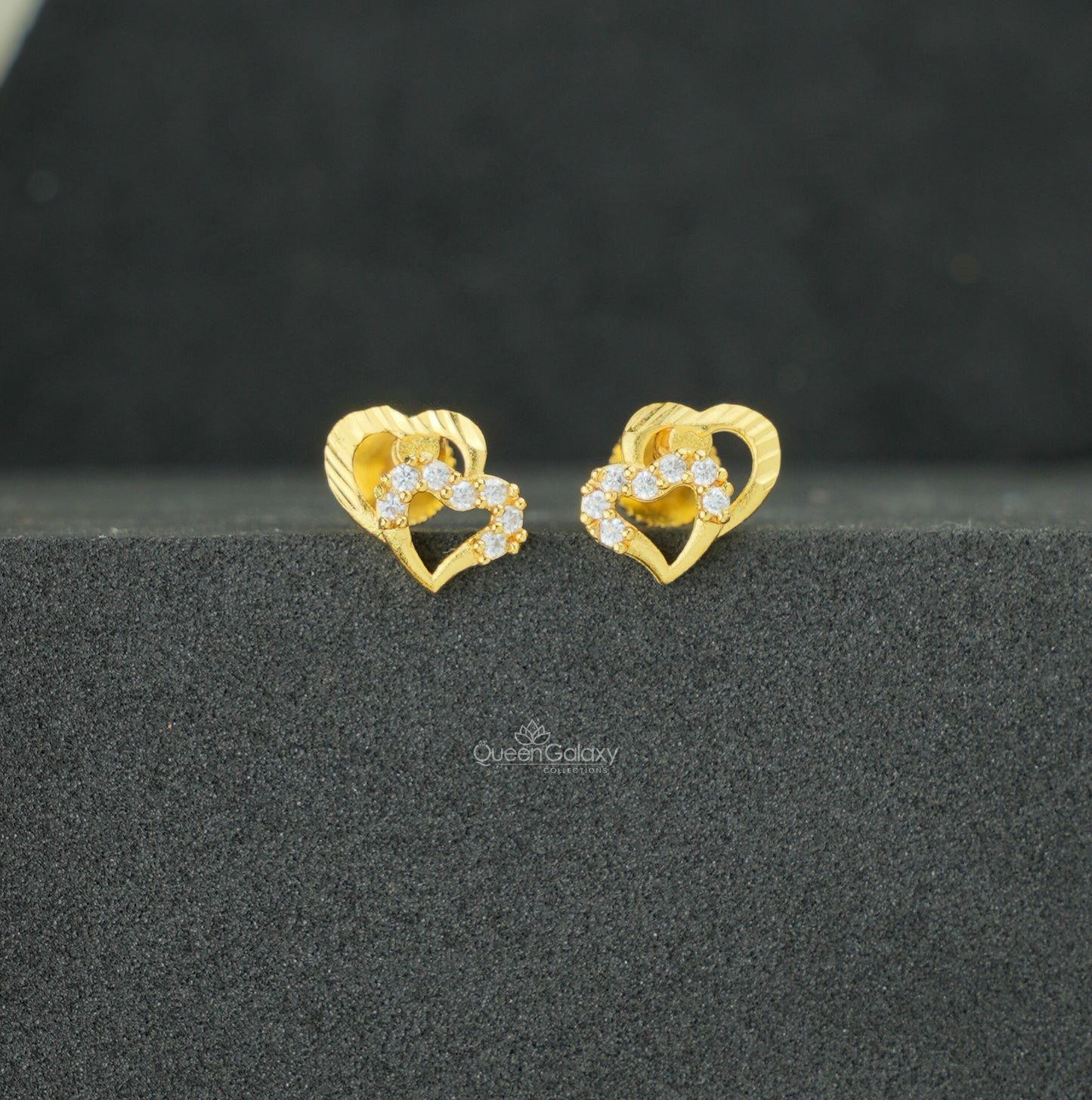 Goldplated AD Stone Earrings