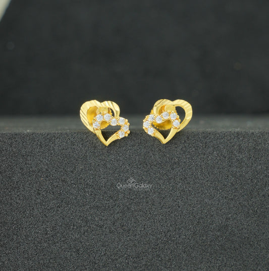 Goldplated AD Stone Earrings