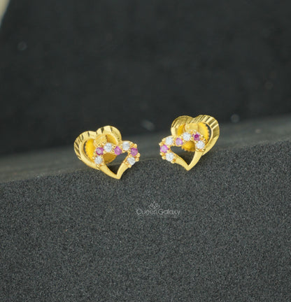 Goldplated AD Stone Earrings