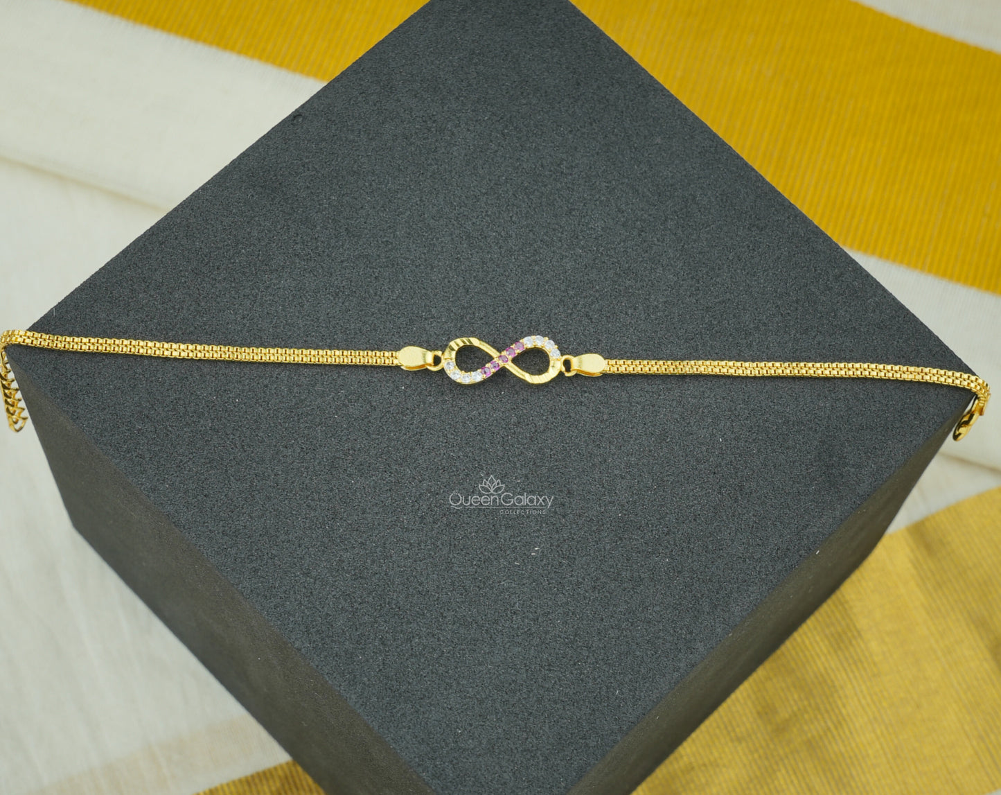 Goldplated AD   Stone Bracelet