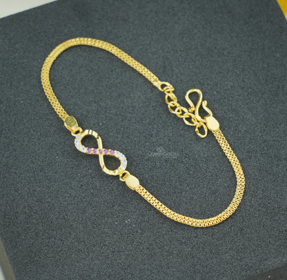 Goldplated AD   Stone Bracelet