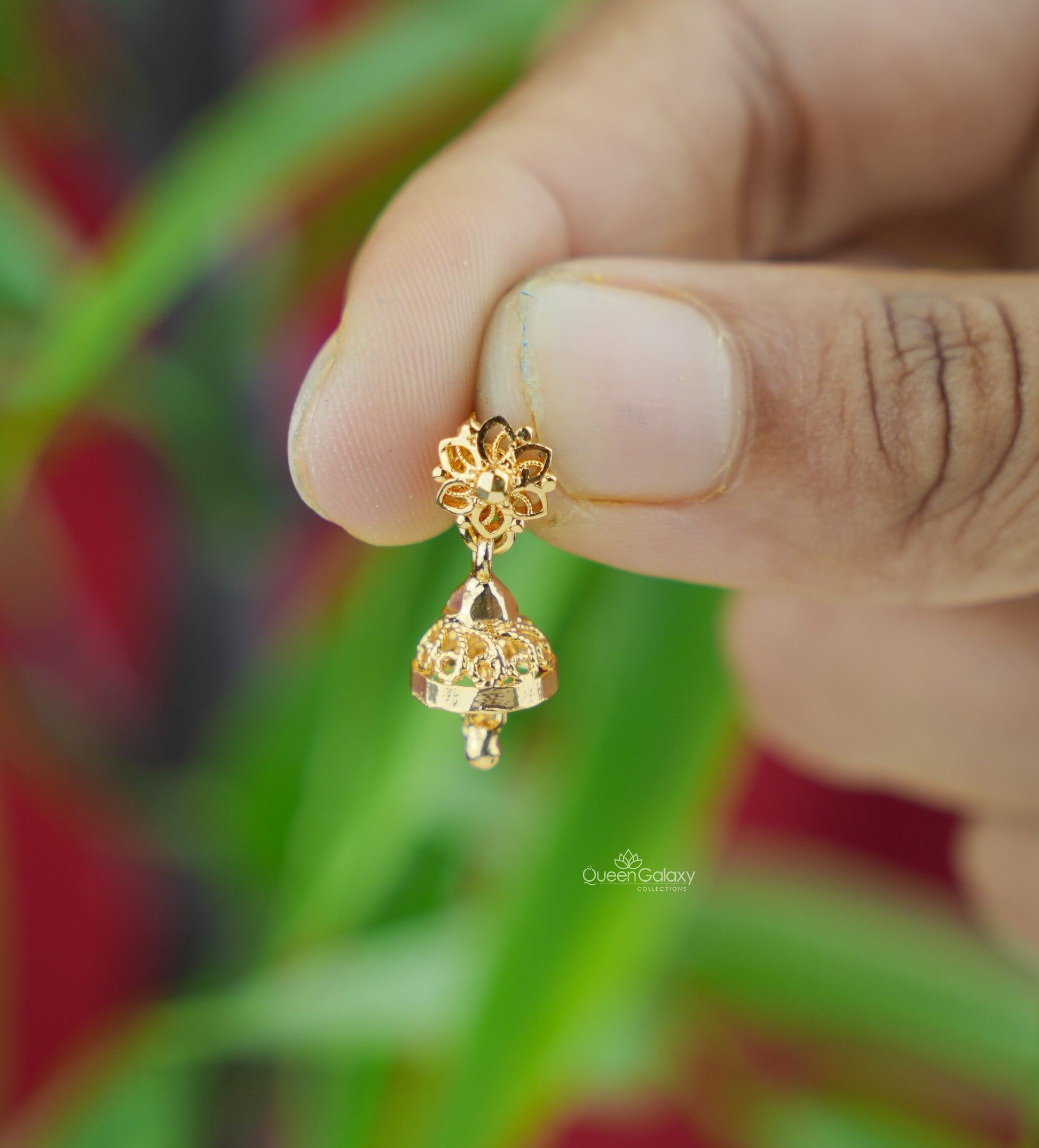 Gold Plated Jimikki Earrings for Baby Girl 