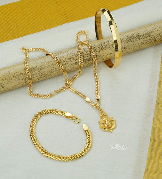 Goldplated Gents Combo Set