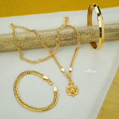 Goldplated Gents Combo Set
