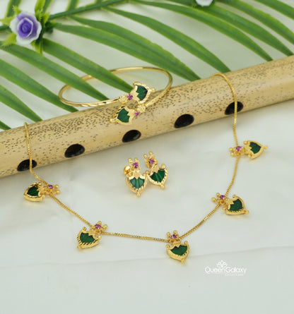 Goldplated Palakka Combo Set