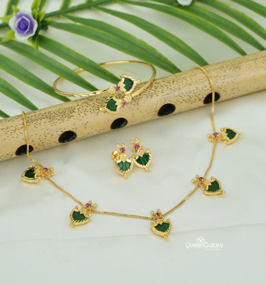 Goldplated Palakka Combo Set