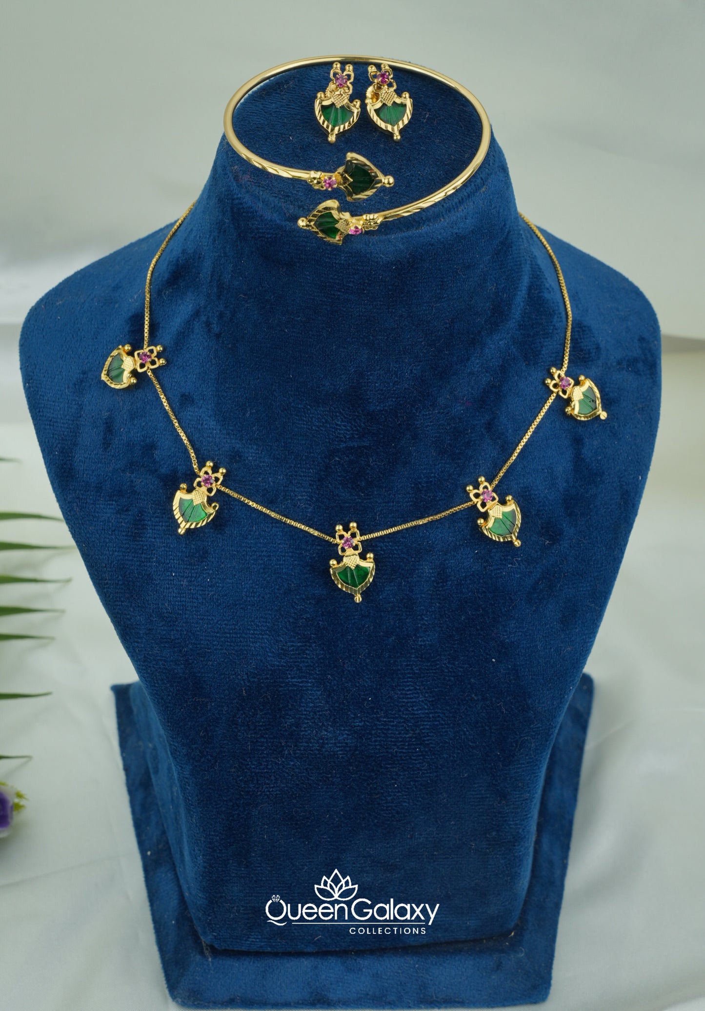 Goldplated Palakka Combo Set