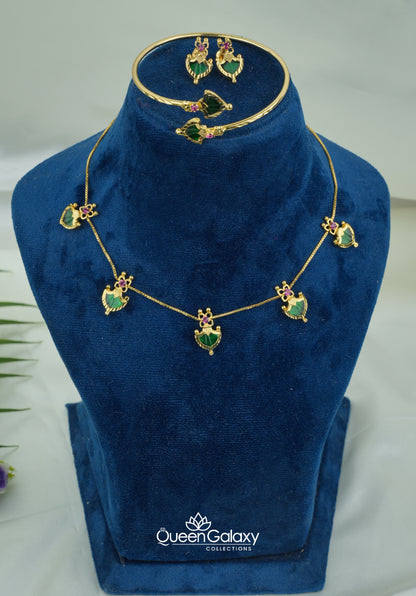 Goldplated Palakka Combo Set