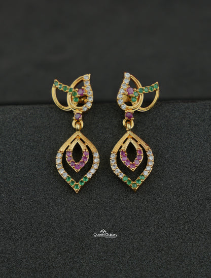 Goldplated AD Stone Earrings