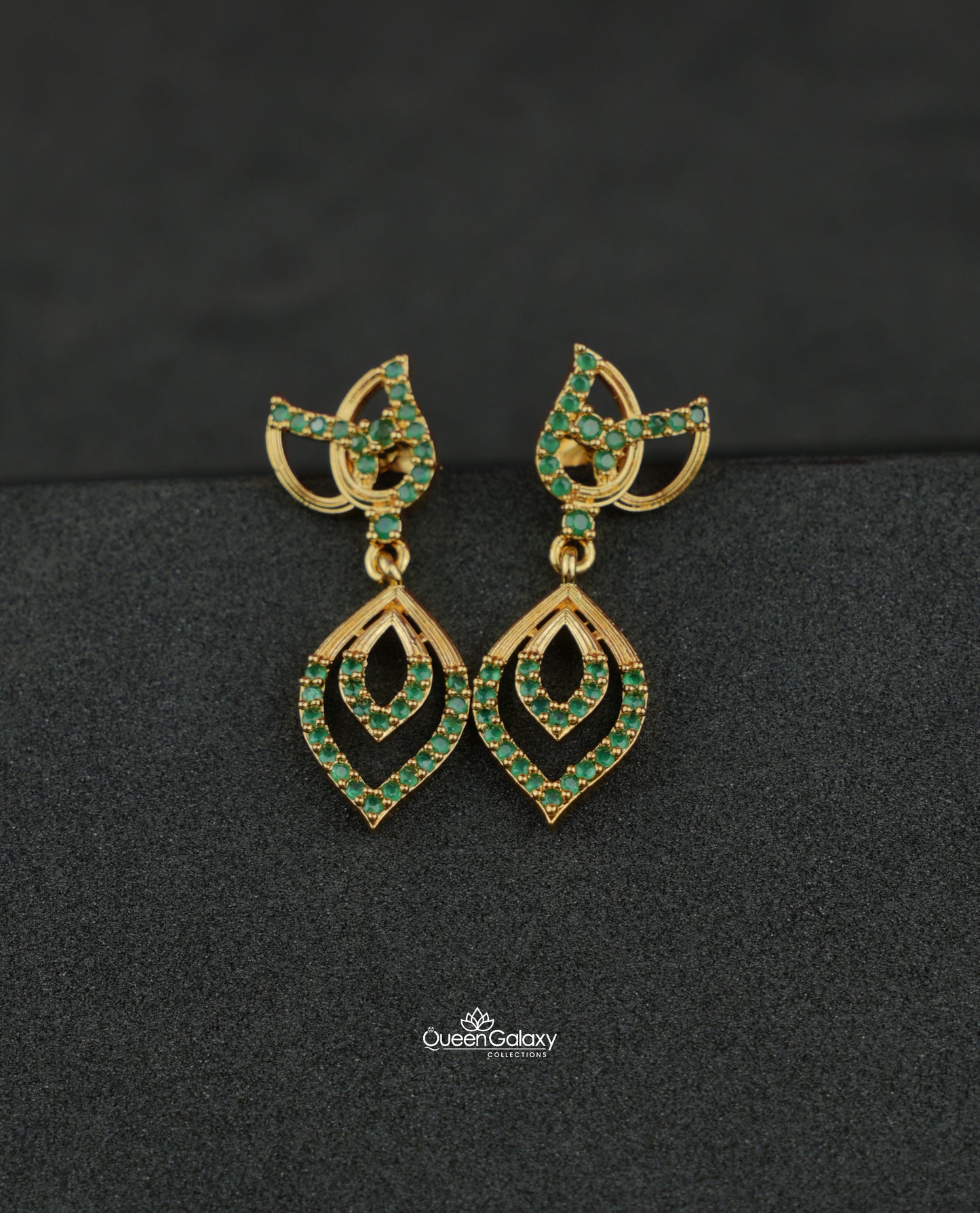 Goldplated AD Stone Earrings