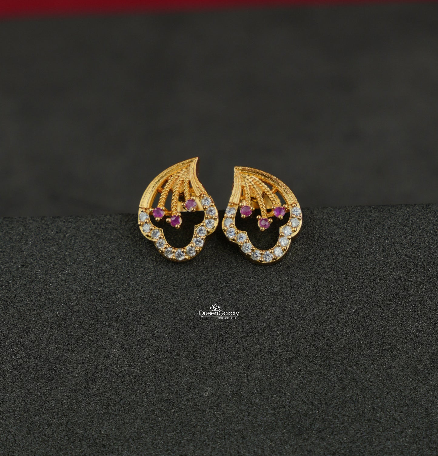 Goldplated AD Stone Earrings