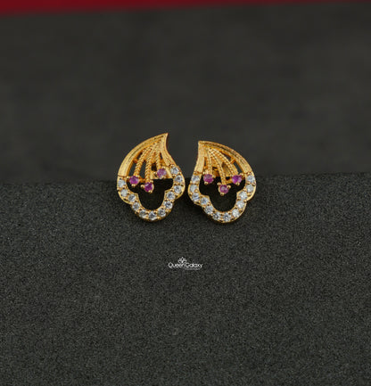 Goldplated AD Stone Earrings