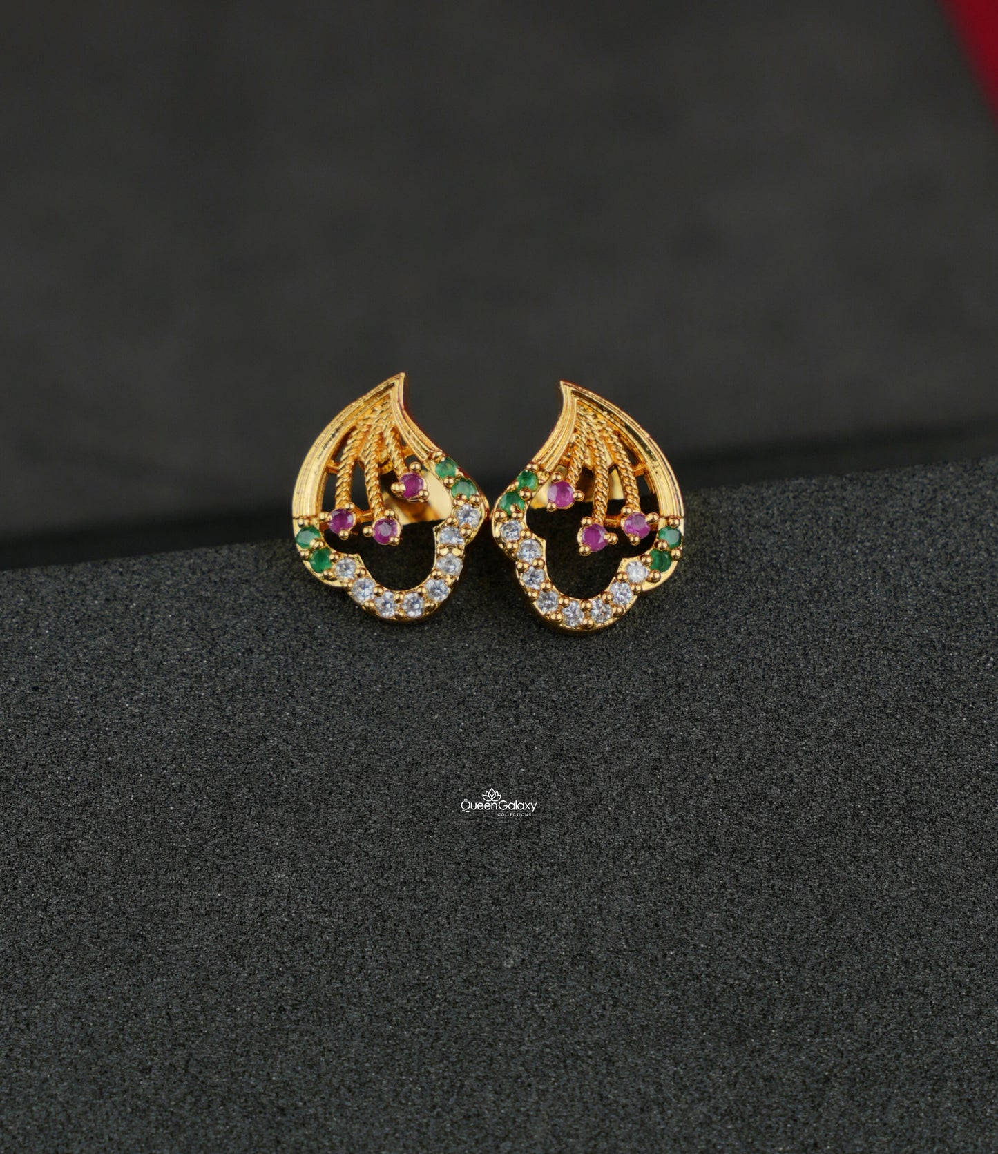 Goldplated AD Stone Earrings