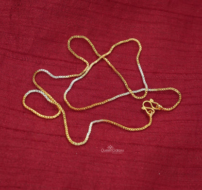 White Gold plated Chain – Dual Tone Jewelry 