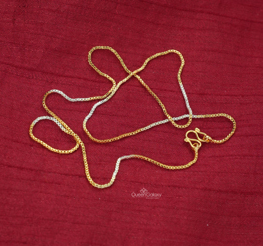 White Gold plated Chain – Dual Tone Jewelry 