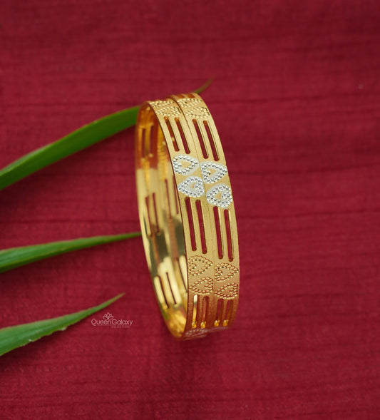White Goldplated Bangles