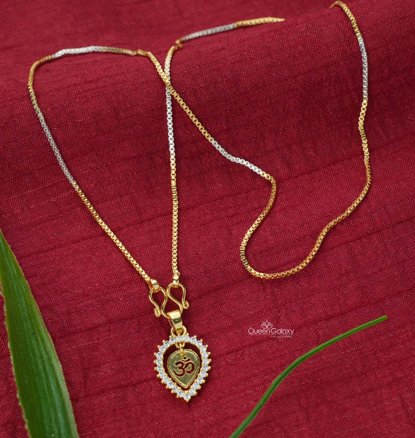 White Goldplated Chain With Thali