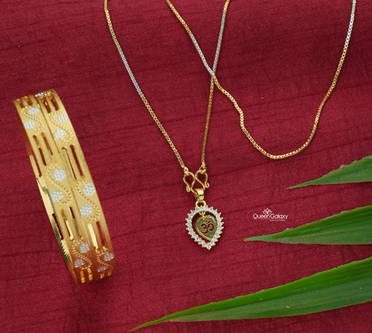 White Goldplated Combo Set
