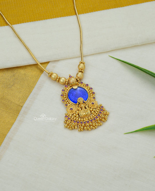 Goldplated Palakka Lakshmi Necklace