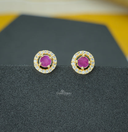 Goldplated AD Stone Earrings
