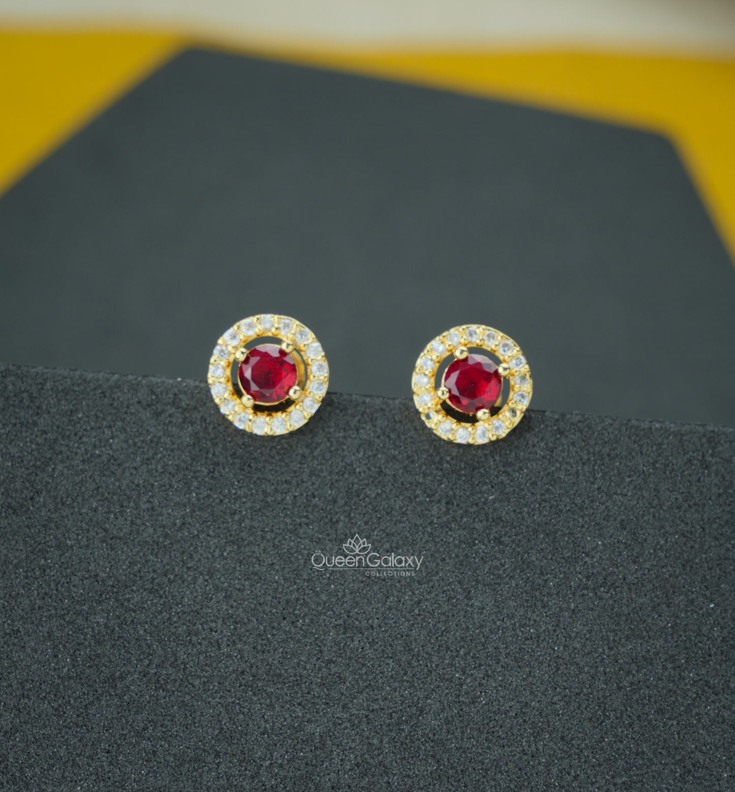 Goldplated AD Stone Earrings