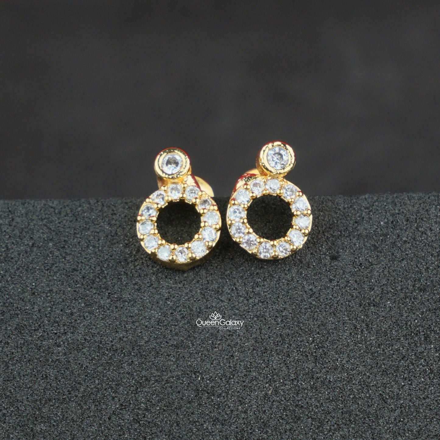 Goldplated AD Stone Earrings