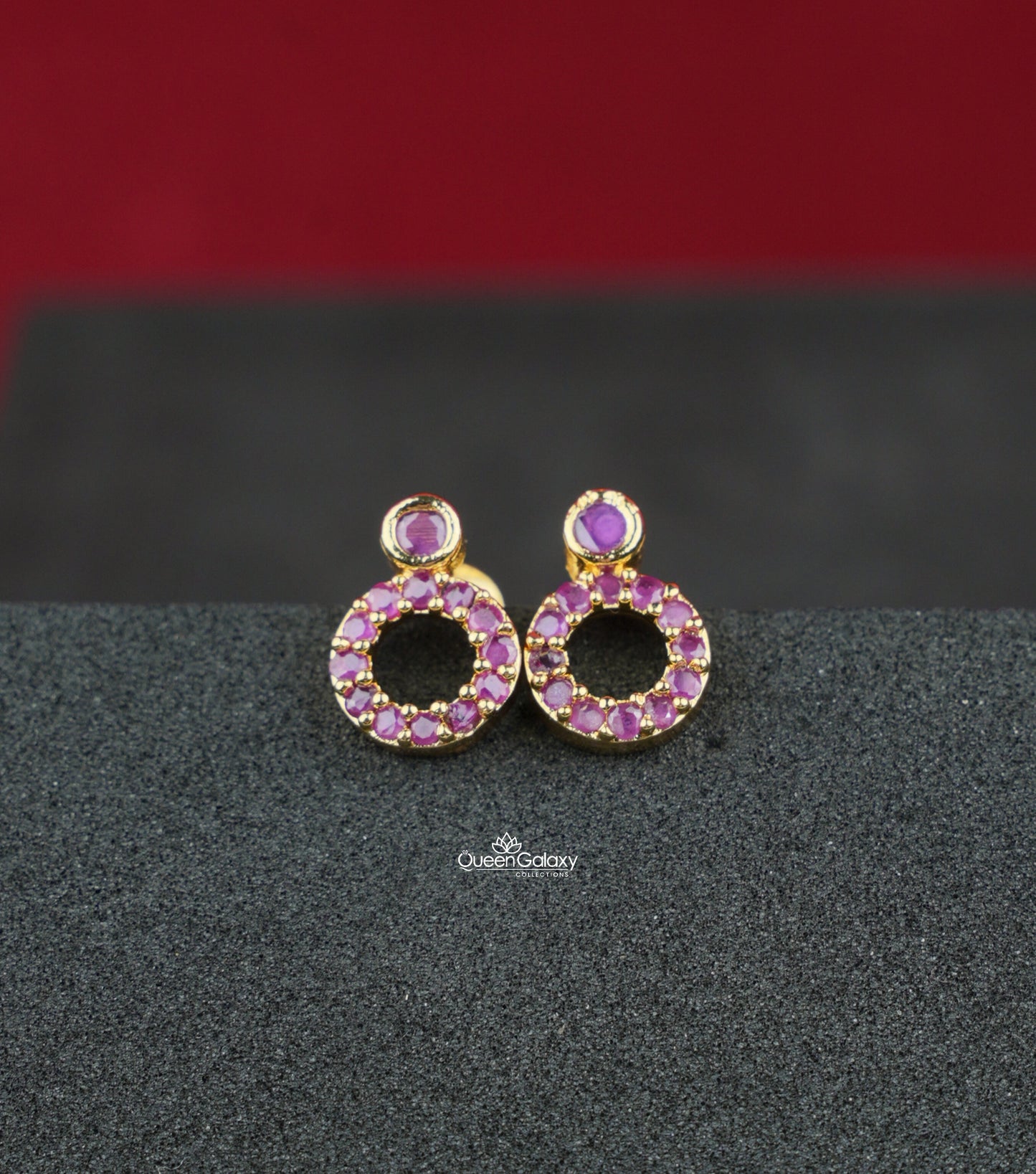 Goldplated AD Stone Earrings