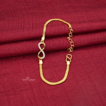 Goldplated AD   Stone Bracelet