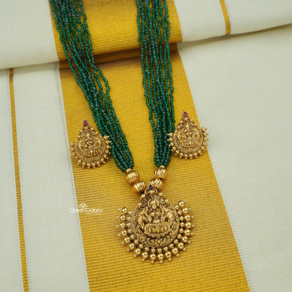 Antique Lakshmi Necklace With Earrings