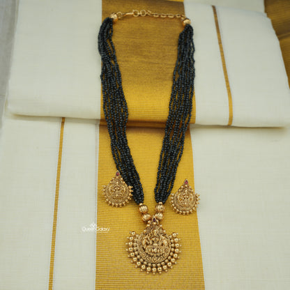 Antique Lakshmi Necklace With Earrings
