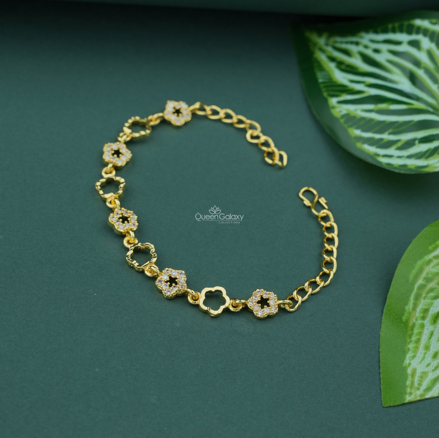 Goldplated AD Stone Bracelet