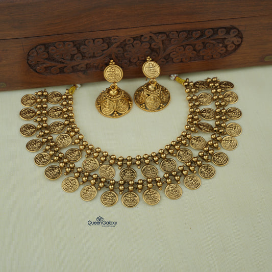 Antique Double Kassu Necklace With Jimikki