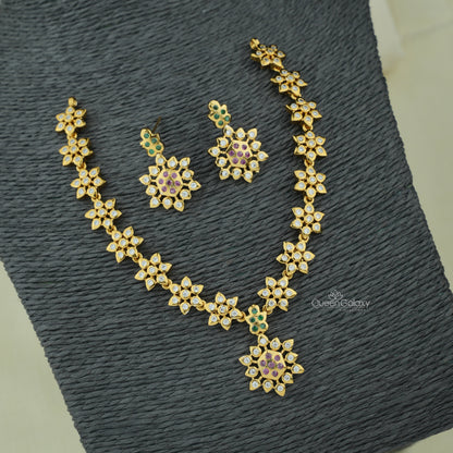 Antique AD Stone Necklace With Earrings