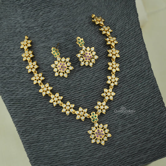 Antique AD Stone Necklace With Earrings