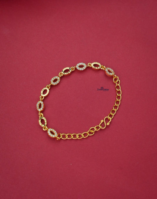 Goldplated AD Stone Bracelet