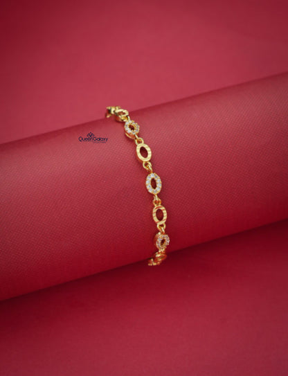 Goldplated AD Stone Bracelet