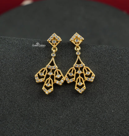 Goldplated AD Stone Earrings